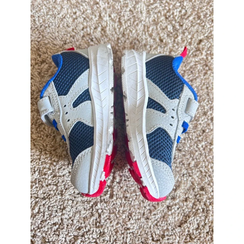 Saucony‎  Share Ride Jr Sneaker Navy/Gray/Red SZ 5